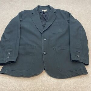 Duluth Trading Co Sport Coat Mens Large Black Stretch Blazer Jacket Casual